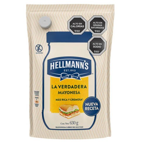 MAYONESA REGULAR DP HELLMANNS 12X630GRS