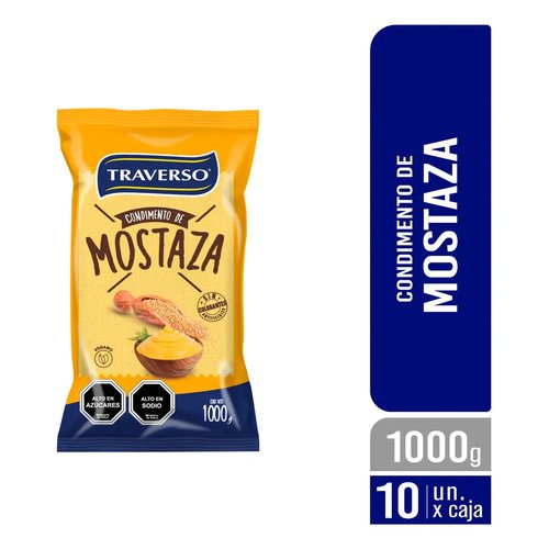 MOSTAZA BOLSA TRAVERSO 10X1000CC