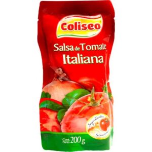 SALSA DE TOMATE ITALIANA COLISEO 36X200GR