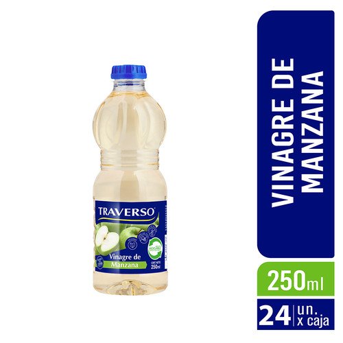 VINAGRE MANZANA TRAVERSO 24X250 ML