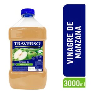 VINAGRE MANZANA TRAVERSO PET 4X3000CC