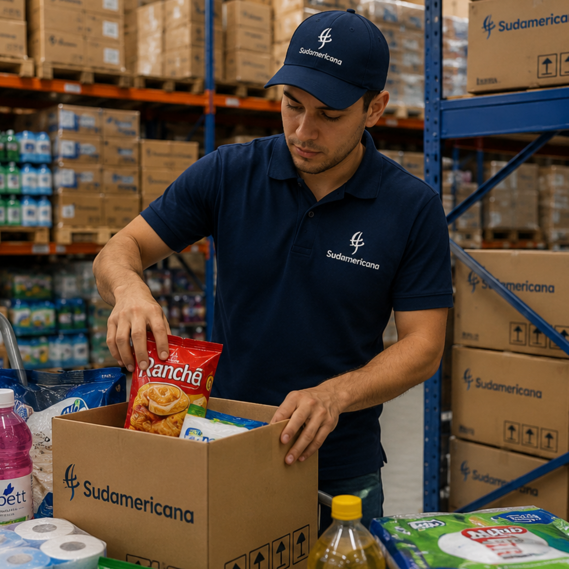 Preparación de cajas de alimentos
