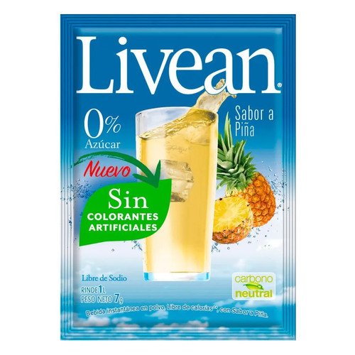 JUGO EN POLVO PINA LIVEAN NAC CN 10X7G
