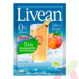 JUGO EN POLVO DURAZNO LIVEAN NAC CN 10X7G