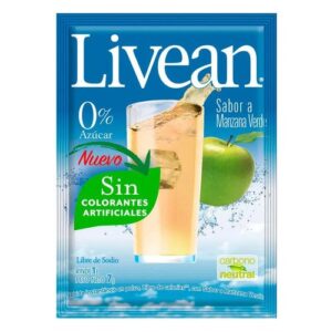 JUGO EN POLVO MANZANA LIVEAN NAC CN 10X7G