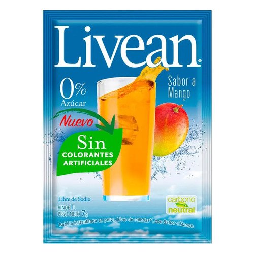 JUGO EN POLVO MANGO LIVEAN NAC CN 10X7G