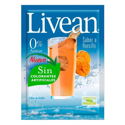 JUGO EN POLVO HUESILLO LIVEAN NAC CN 10X7G