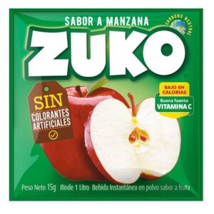 JUGO EN POLVO MANZANA ZUKO 10X15G
