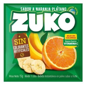 JUGO EN POLVO NAR// PLATANO ZUKO 10X15G
