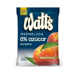 MERMELADA S/AZUCAR DURAZNO WATT 24X200GR