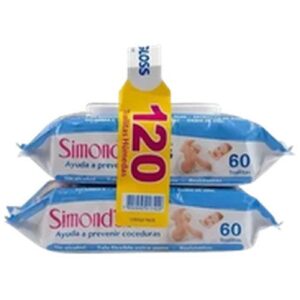 TOALLA HUMEDA PACK CELESTE SIMONDS 12X120 UN