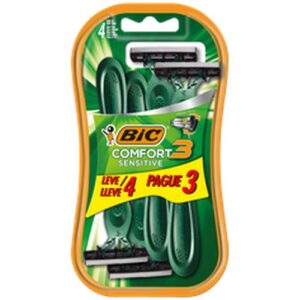 MAQUINA AFEITAR COMFORT 3 SENS BIC BLISTER 72X4UN