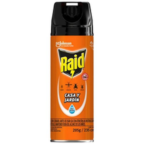 INSECTICIDA AEROSOL CASA Y JARDIN RAID 6X235 CC