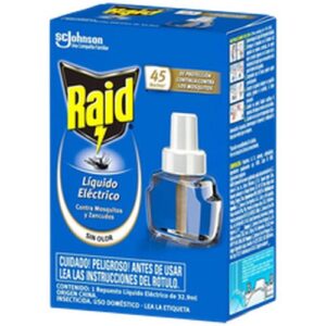 RAID 45 NOCHES LÍQUIDO ELÉCTRICO RECARGA 12X1UN