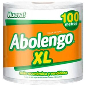 TOALLA PAPEL XL ABOLENGO 6X100 MT