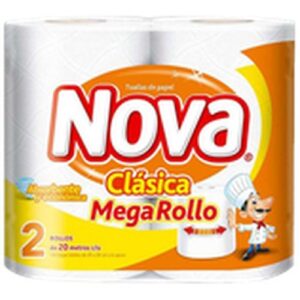 TOALLA PAPEL CLASICA NOVA 8X2ROLLOS 20 MT