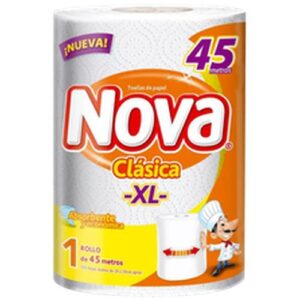 TOALLA PAPEL CLASICA NOVA 12X1ROLLO 45 MT