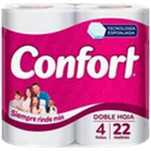 PAPEL HIGIENICO DOBLE/H 22MT CONFORT 12X4 ROLLOS
