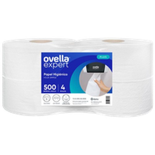 PAPEL HIGIENICO HOJA SIMPLE OVELLA 1X4X500MT