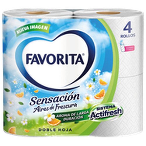PAPEL HIGIENICO SENSACION FAVORITA 12X4ROLLOS 22MT