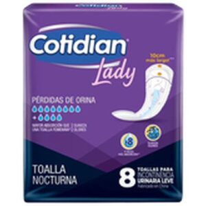 TOALLA NOCTURNA LADY COTIDIAN 24X8UN