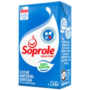 LECHE NATURAL ENTERA SOPROLE 12X1LT
