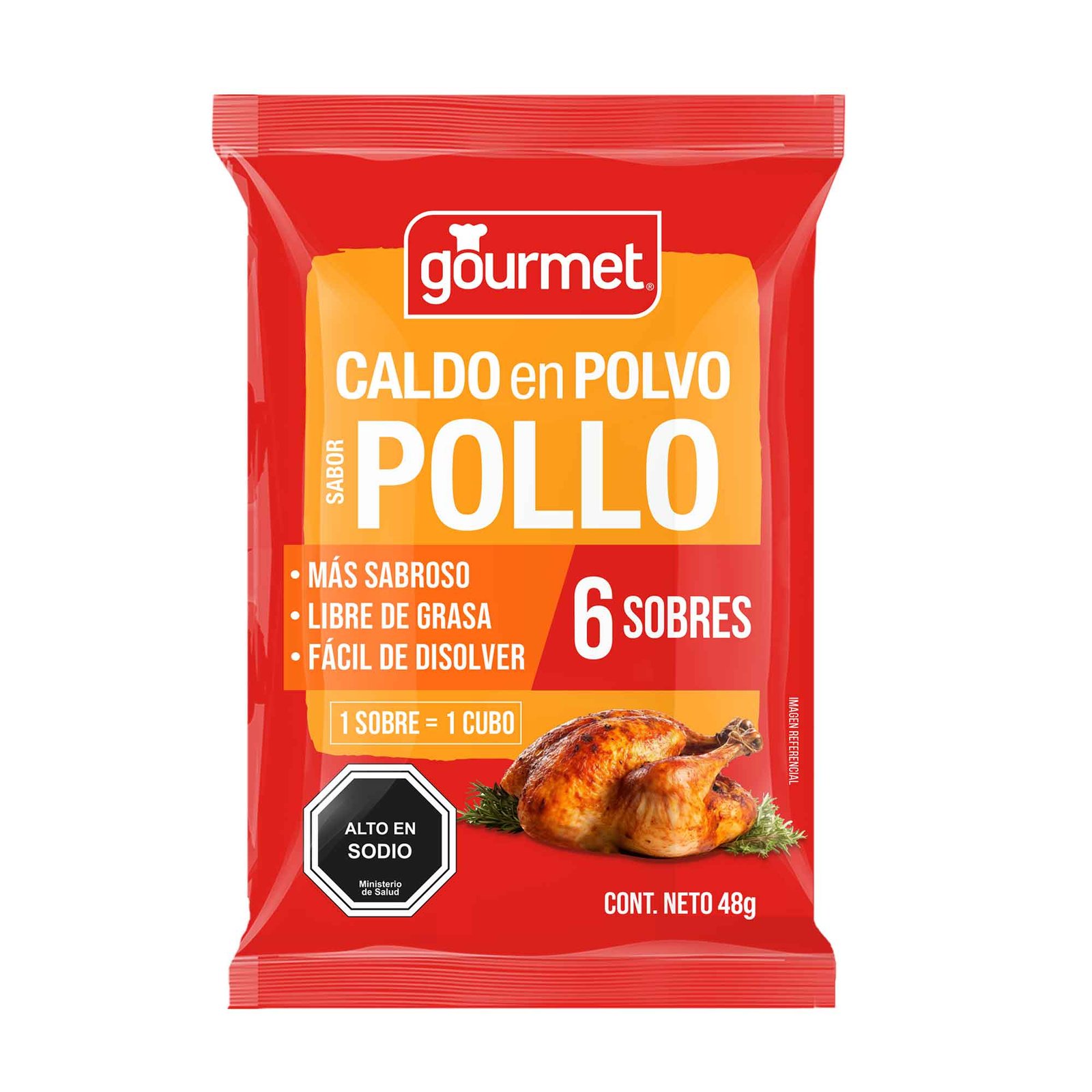 Caldo en Polvo Sabor Pollo Gourmet