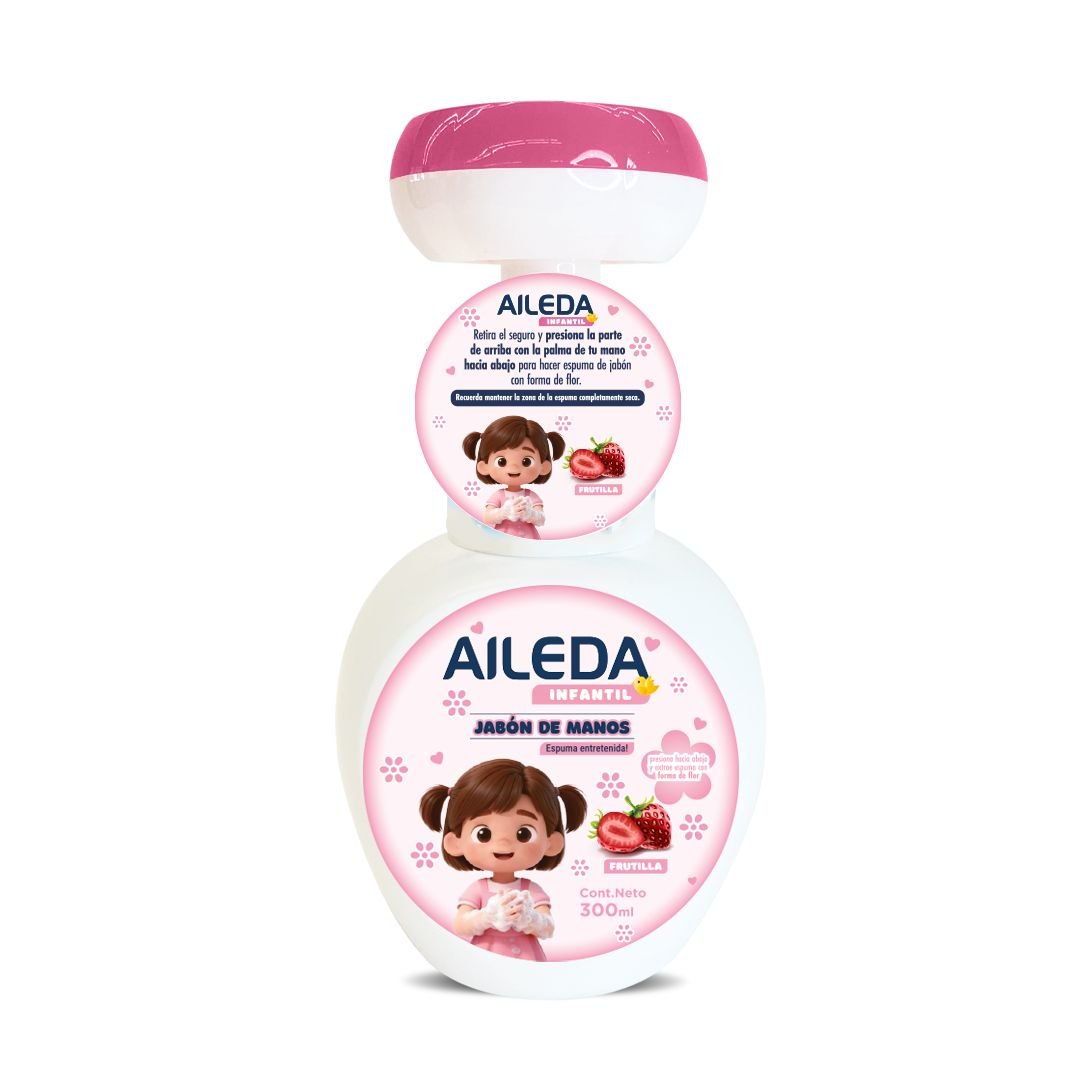 Jabón en Espuma Infantil Frutilla Aileda 300 ml